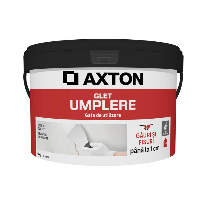 Glet pasta Axton, pentru umplere, interior, alb, 4 kg WALTI