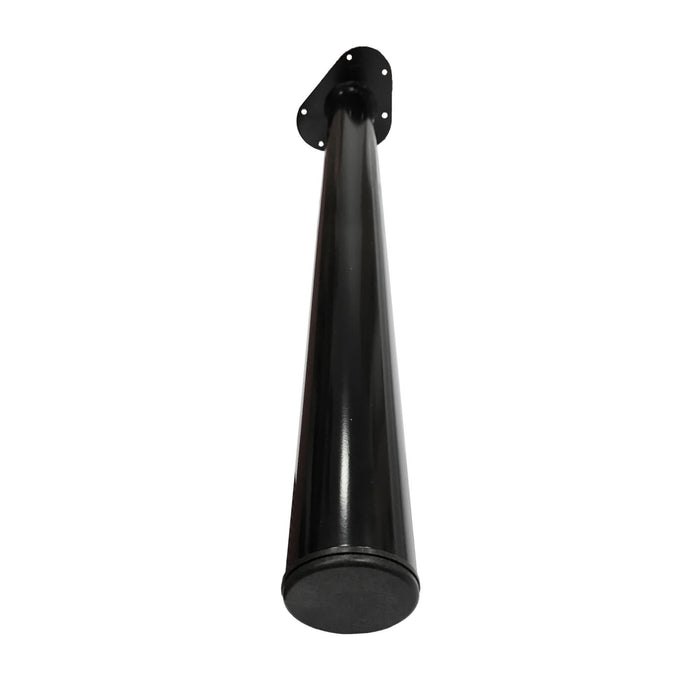 Picior mobila, pentru masa, Ø 60 mm, H 700 mm, otel inoxidabil, negru, lucios WALTI