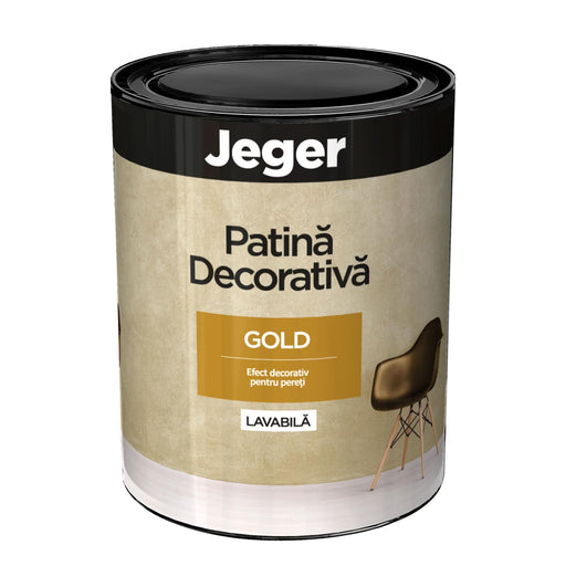 Patina decorativa Jeger, pentru efect, Aurie, 0.75 L - WALTI WALTI