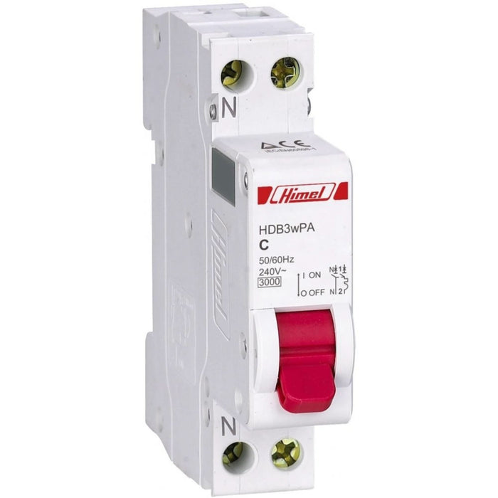 Disjunctor Himel 1P+N, C, 32A, 4.5 kA WALTI