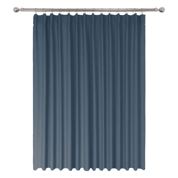 Draperie 200 x 280 cm, Inspire Kalpe Fjord, cu bride, albastru WALTI