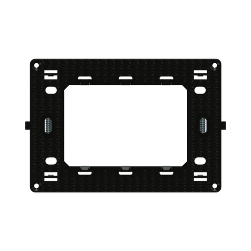 Rama fixare tripla Schneider Easy Styl, pentru aparataj modular, IP20, neagra - WALTI WALTI