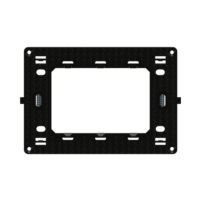 Rama fixare tripla Schneider Easy Styl, pentru aparataj modular, IP20, neagra WALTI