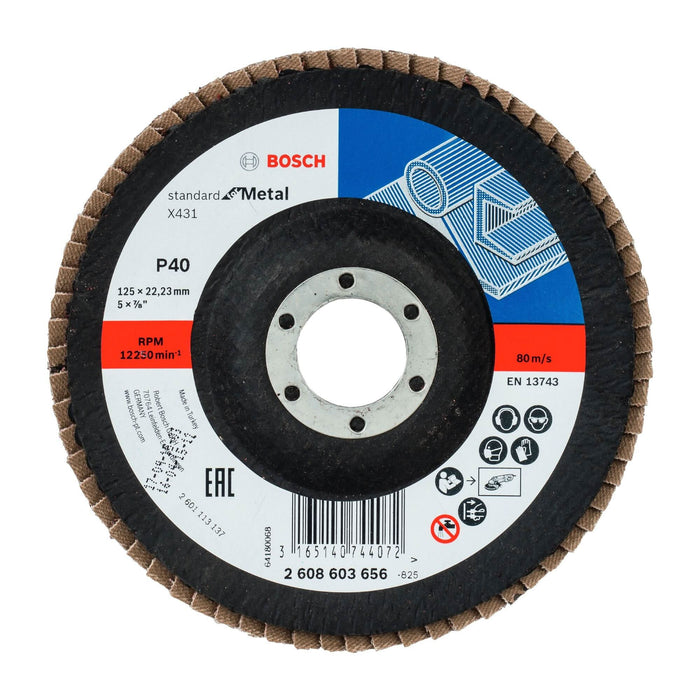 Disc polizare Bosch, pentru otel/metal, Ø 125 mm, G40 WALTI