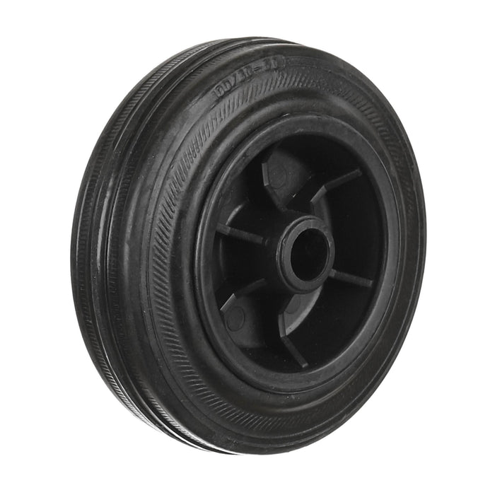 Roata pneumatica fixa, cu prindere tip ax, Ø 100 mm, max 75 kg, cauciuc, neagra WALTI