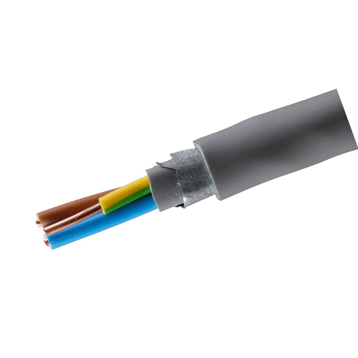 Cablu electric CYABY-F, 3 x 2.5 mm², 25 m, gri WALTI
