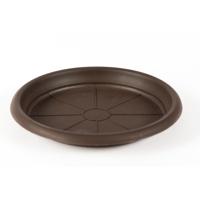Farfurie ghiveci Dalia, plastic, Ø 17 cm, maro WALTI