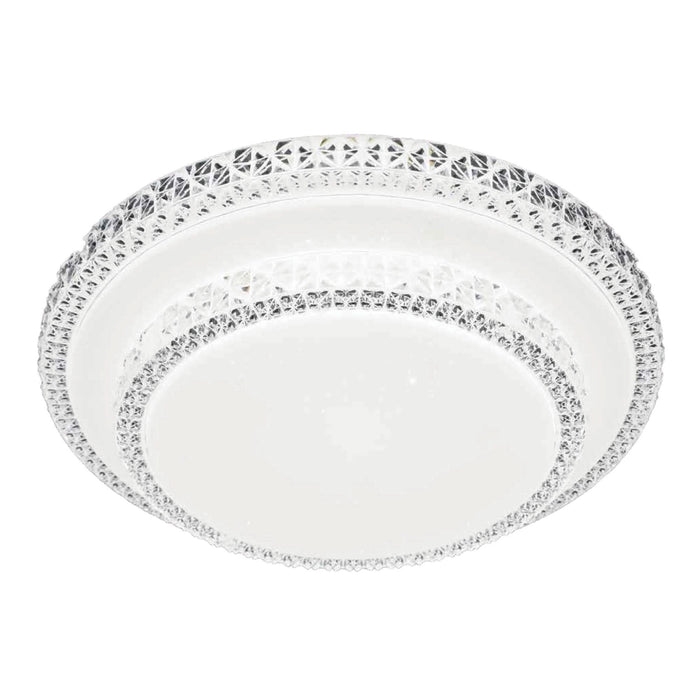 Plafoniera LED Diamond, 2600 lm, dimabil, CCT, cu telecomanda, D40 cm, dublu WALTI