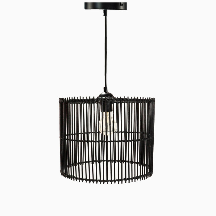Pendul Billal, 1 x E27, D 28 cm, bambus WALTI