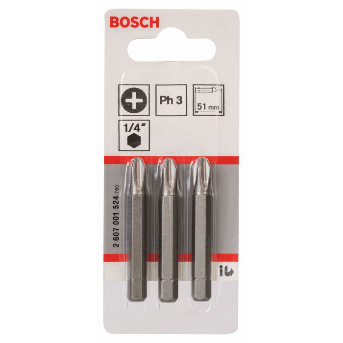 Biti PH3 XH Bosch, otel, 51 mm (set 3 buc) WALTI