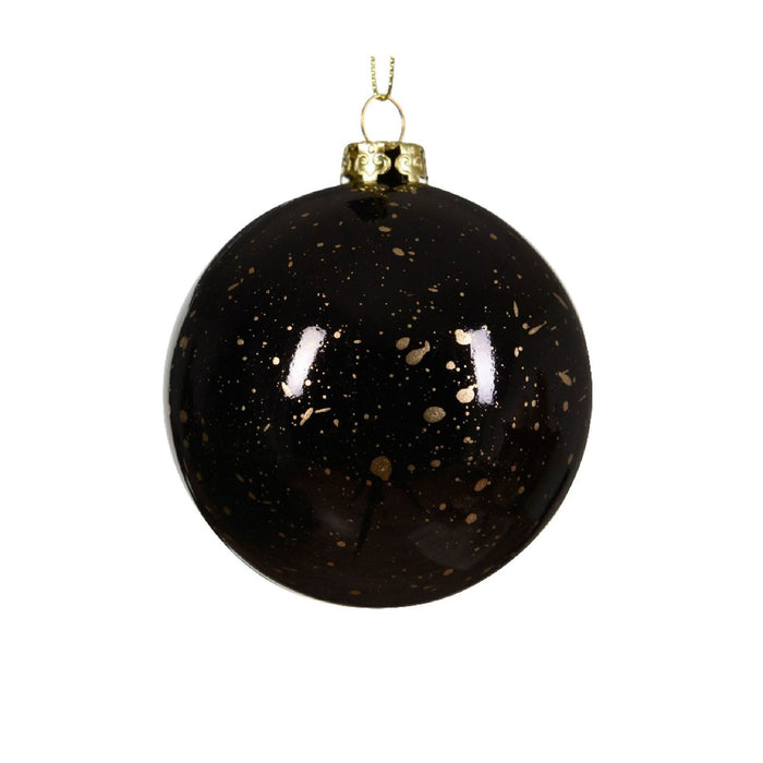 GLOB NEGRU CU AURIU LUCIOS 8CM WALTI