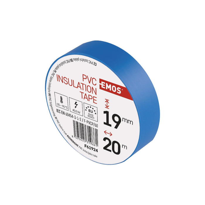 Banda izolatoare Emos, 19 mm x 20 m, albastra WALTI