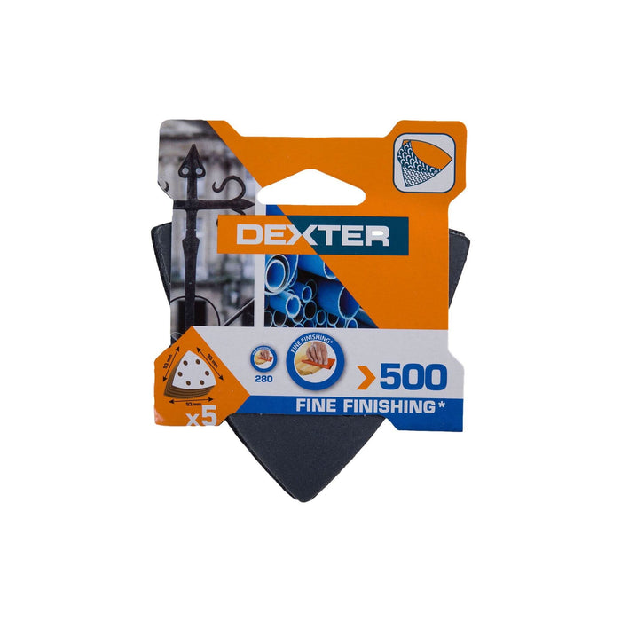 Banda abraziva Dexter, pentru slefuitor cu vibratii, 93 x 93 x 93 mm, granulatie 500 (set 5 buc) WALTI