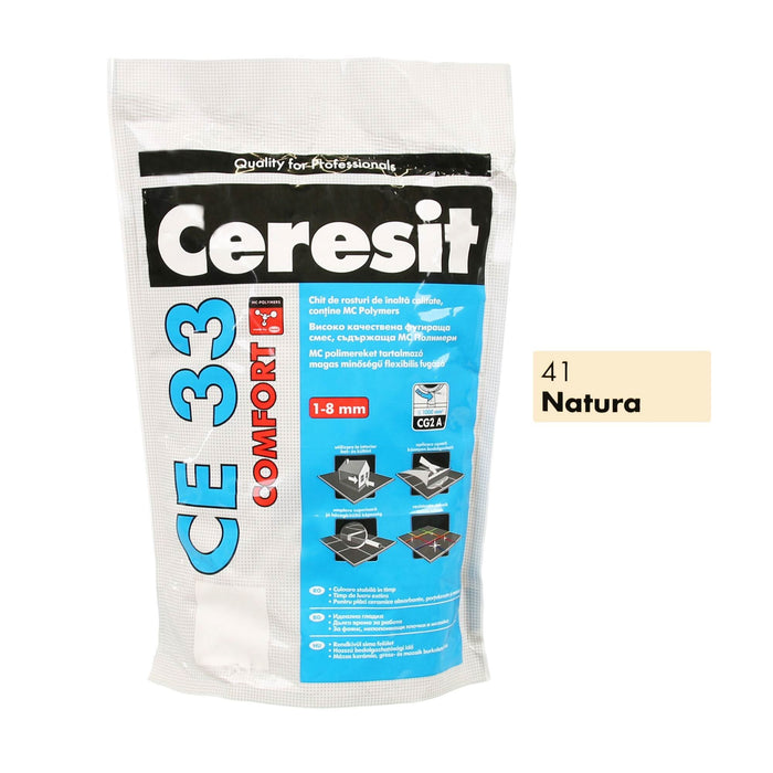Chit de rosturi gresie si faianta Ceresit CE 33 Natura, crem, interior, 5 kg WALTI