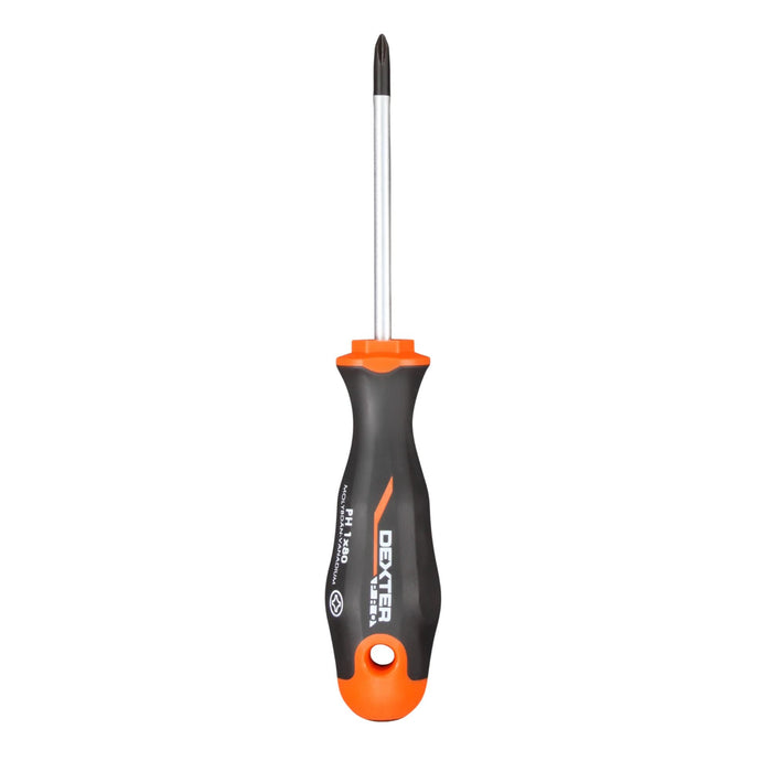 Surubelnita electrician cruce PH1, Dexter Pro, 80 mm, crom-vanadiu WALTI
