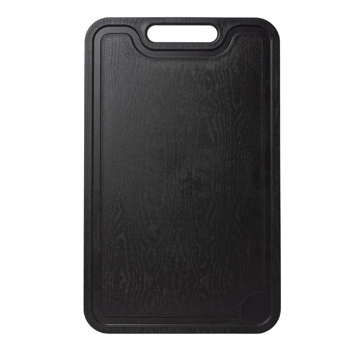 Tocator din plastic, 31 x 19 cm, cu sant, negru WALTI