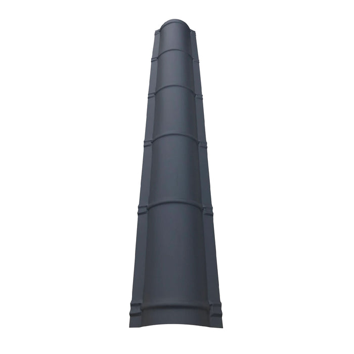 Coama rotunda, otel, 2000 x 245 x 0.5 mm, gri, mat WALTI
