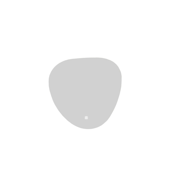 Oglinda baie cu LED triunghi rotunjit, 58 x 58 cm WALTI