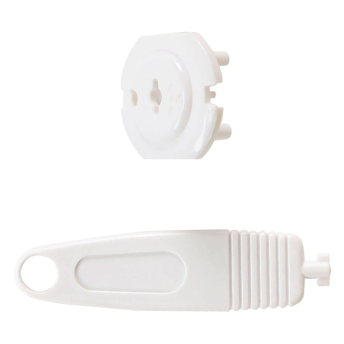 Protectie priza, Standers, cu cheie, ABS, alb (set 12 buc) WALTI