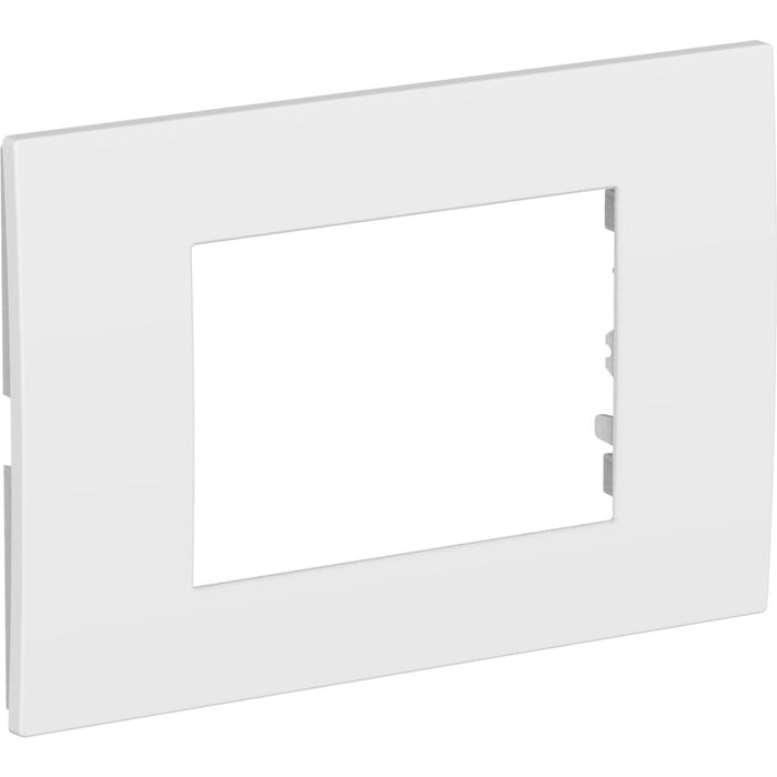 Rama decorativa pentru 3 module Himel, pentru aparataj modular, IP20, alb mat WALTI