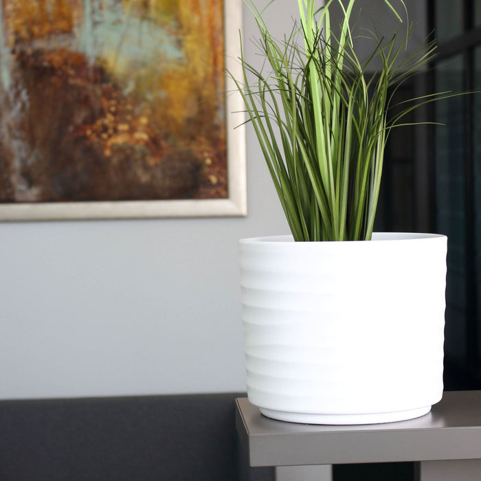 Ghiveci flori Cylinder, ceramica, Ø 16 cm, alb mat WALTI