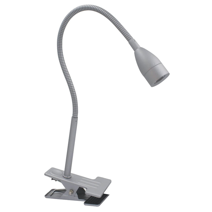 Lampa de birou LED cu clips Gao, 420 lm, lumina neutra, gri WALTI