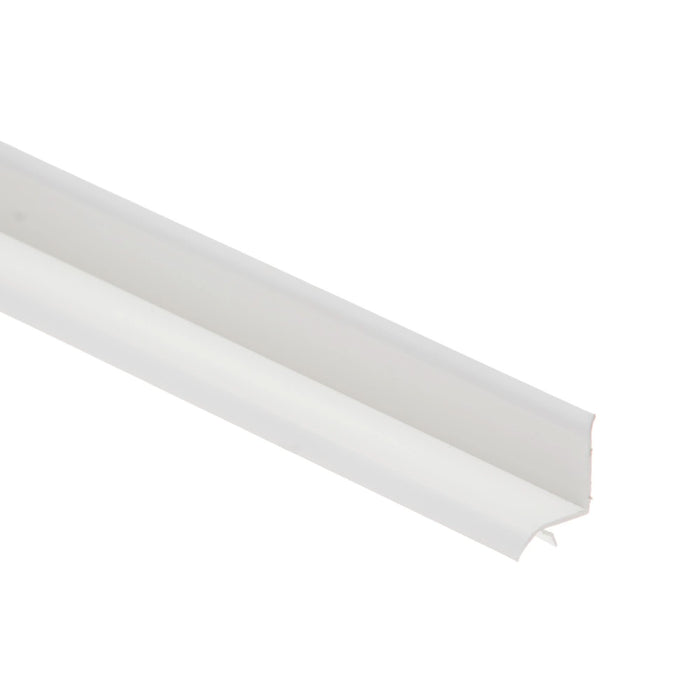 Profil PVC pentru cada, 26 mm, L 1.83 m, alb, mat WALTI