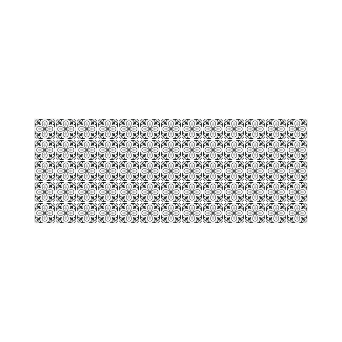 Covoras de bucatarie Inspire Adrianie, din PVC, 50 x 130 cm, alb/negru WALTI