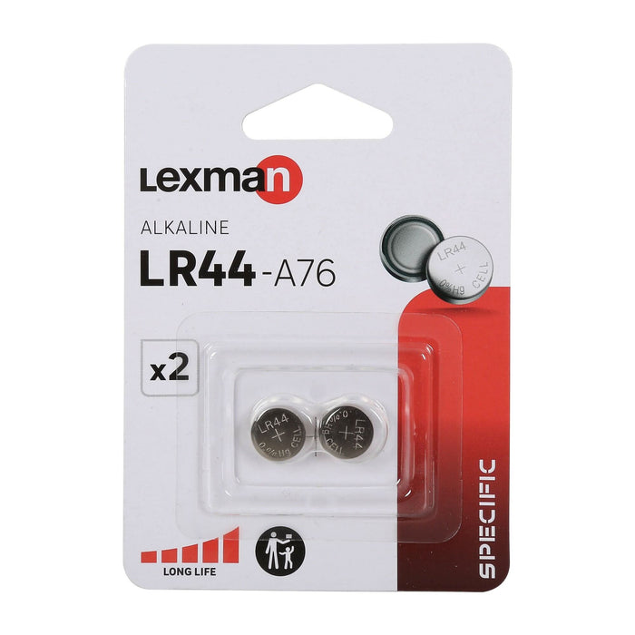 Baterii alcaline Lexman LR44 1.5V (set 2 buc) WALTI