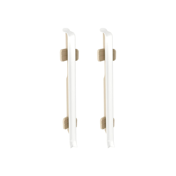 Colt interior pentru plinta PVC, 80 mm, Vigo, alb, 2 buc/pachet WALTI
