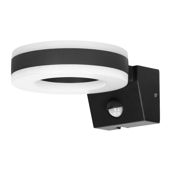 Aplica LED Howlit, 20 W, 1800 lm, IP65, senzor de miscare, anegru WALTI