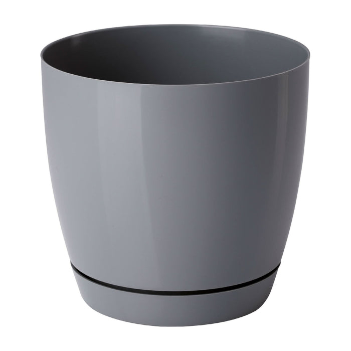 Ghiveci flori Toscana, plastic, Ø 17 cm, gri WALTI