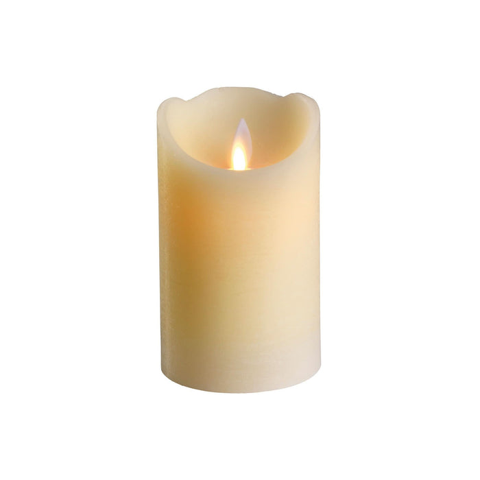 Decoratiune Craciun, lumanare din ceara cu LED, inaltime 12.5 cm, alb WALTI