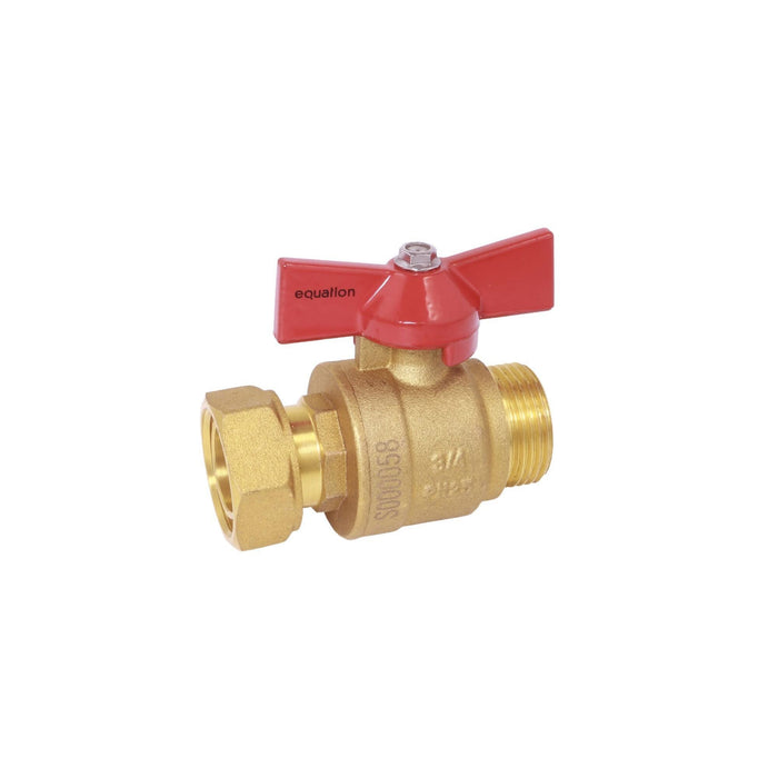 Robinet apa de trecere Equation, 3/4", interior - exterior, fluture, cu olandez WALTI