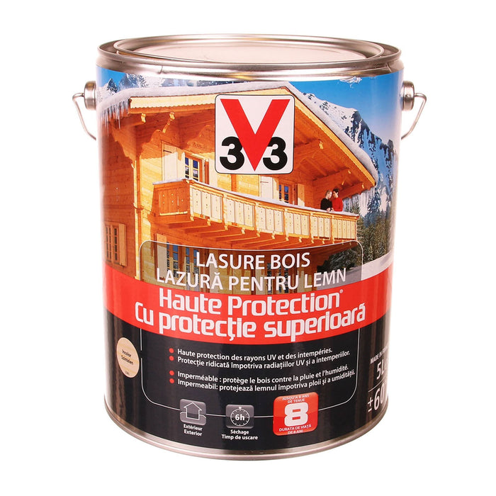 Lazura lemn V33, cu protectie superioara, exterior, incolor, 5 L WALTI