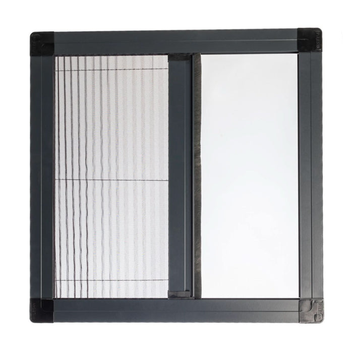 Plasa protectie tantari, tip plisse, pentru ferestre, rama aluminiu, 48 x 95 cm, gri WALTI