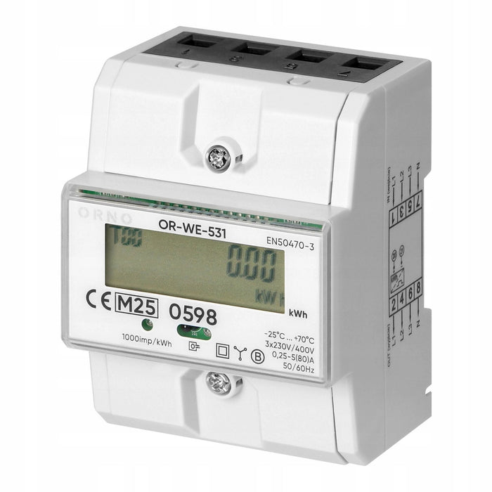 Contor trifazic digital Orno WALTI