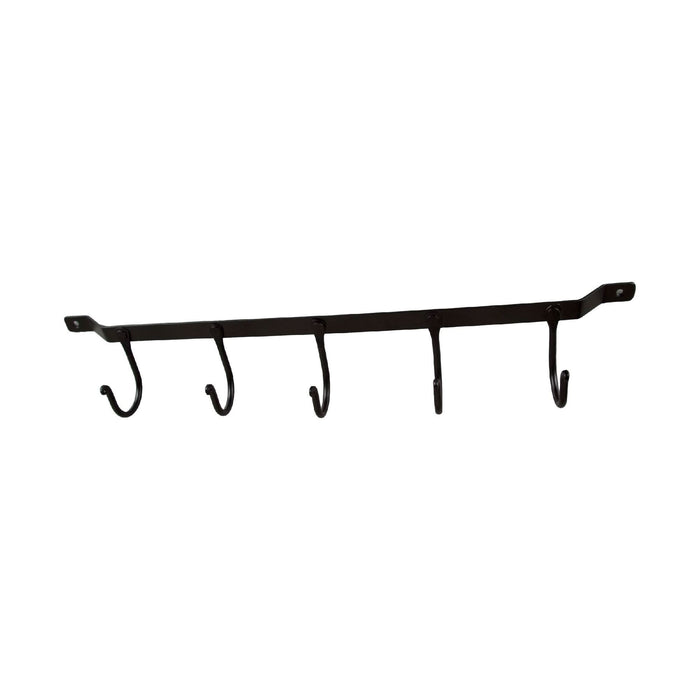 Cuier perete 5 agatatoare, 54 cm, negru WALTI