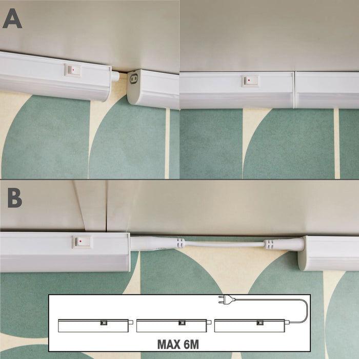 Rigleta LED Moss, 10W, 1500lm, lumina neutra, 4000K, 85cm WALTI