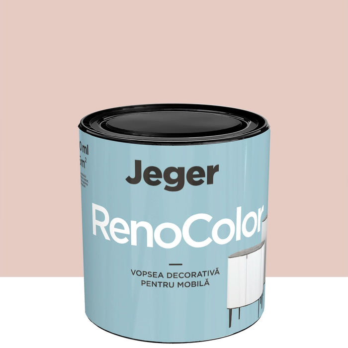 Vopsea pentru mobilier Jeger Reno, powder pink, aspect satinat, 0.45 L WALTI