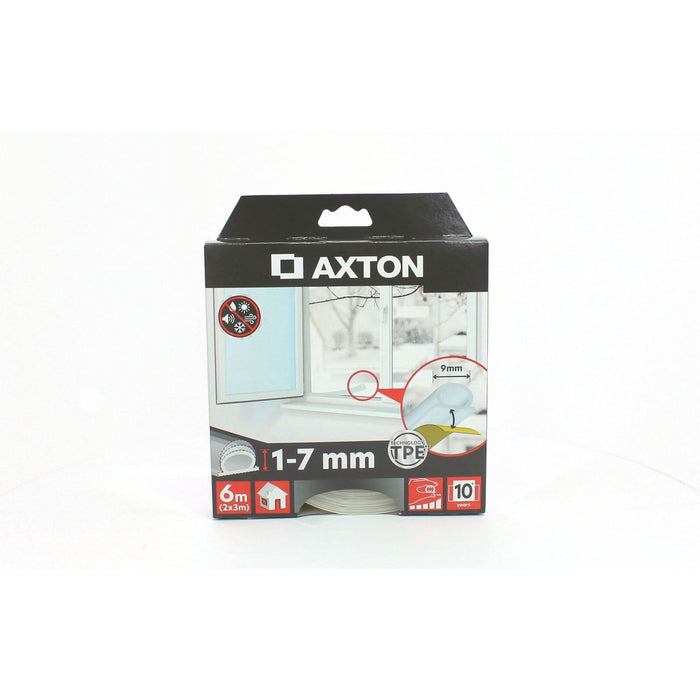 Banda etansare Axton, transparenta, 1-7 mm, 6 m, pentru usi si ferestre WALTI
