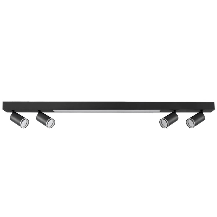 Spot pe bara, 4 x  GU10, 10 W si LED, alb neutru, 4000K, 24 W, 1800lm WALTI