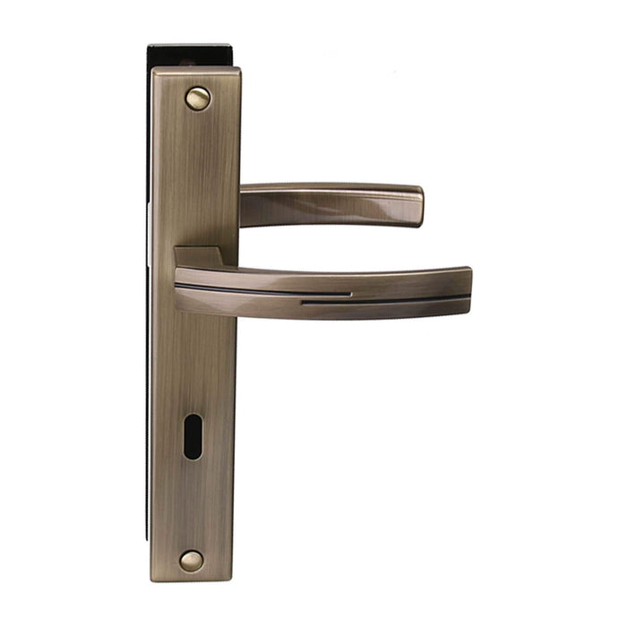 Maner cu sild usa interior, Floden, 72 mm, pentru cheie, zamac, antichizat WALTI