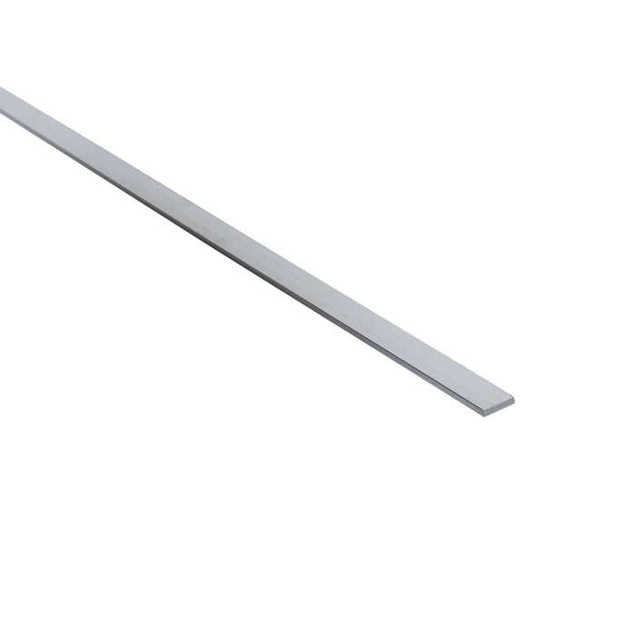 Platbanda aluminiu brut mat, 10 x 2 mm, L = 1 m WALTI
