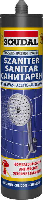Silicon sanitar Soudal, pentru baie si bucatarie, transparent, 280 ml WALTI