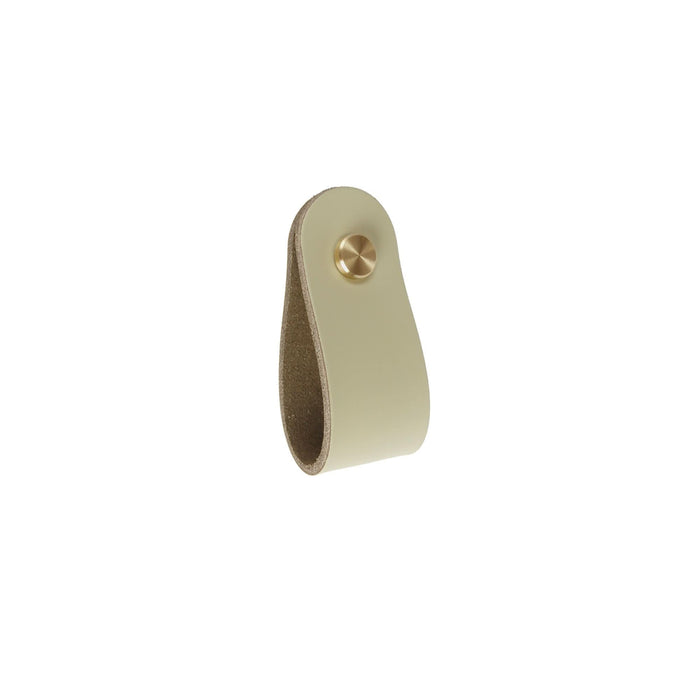 Buton mobila, 157 mm, piele, verde, finisaj mat (set 2 buc) WALTI