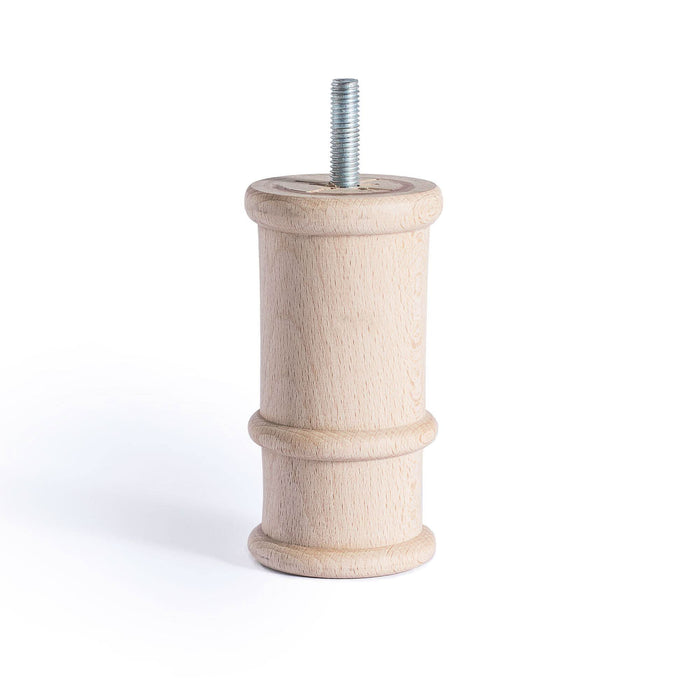 Picior mobila Terragona, Ø 51 mm, H 100 mm, lemn brut WALTI