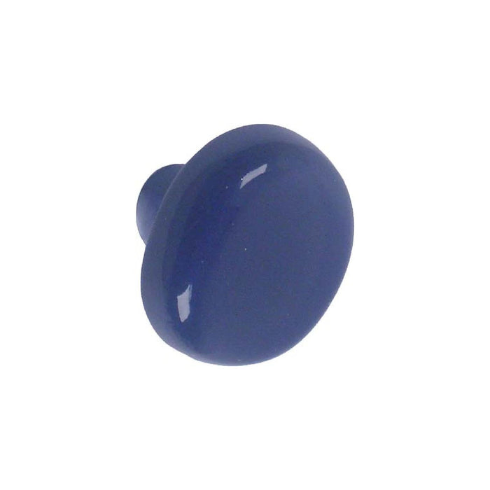 Buton mobila, Ø 35 mm, plastic, albastru WALTI