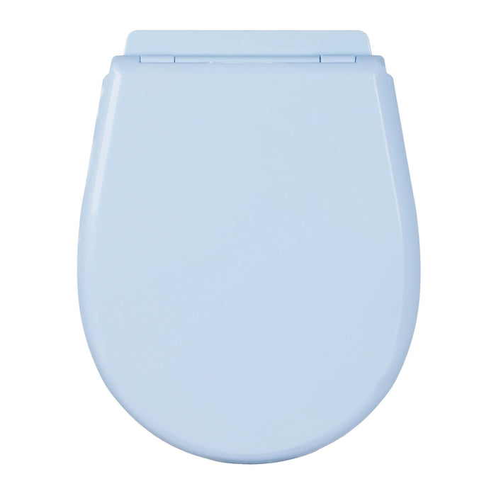 Capac WC Olympia, din plastic, inchidere standard, albastru WALTI
