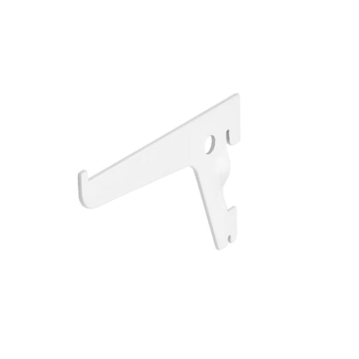 Suport simplu pentru raft pe sina, 100 mm, alb WALTI